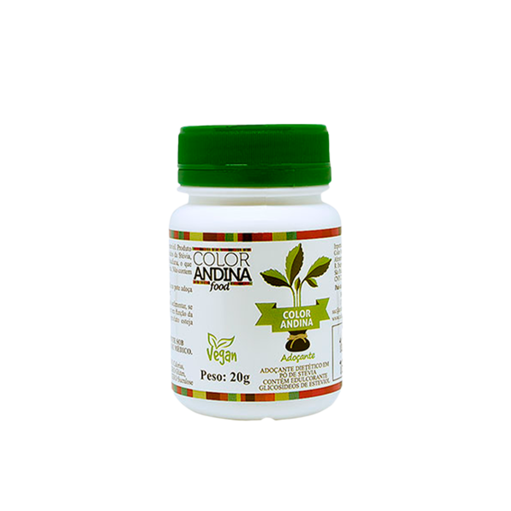 ADOÇANTE STEVIA COLOR ANDINA SEM FUNDO